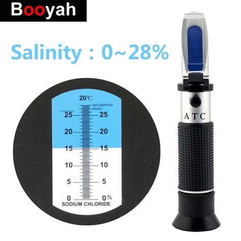 refractometer salinity measurement how to use|high concentration salinity meter.